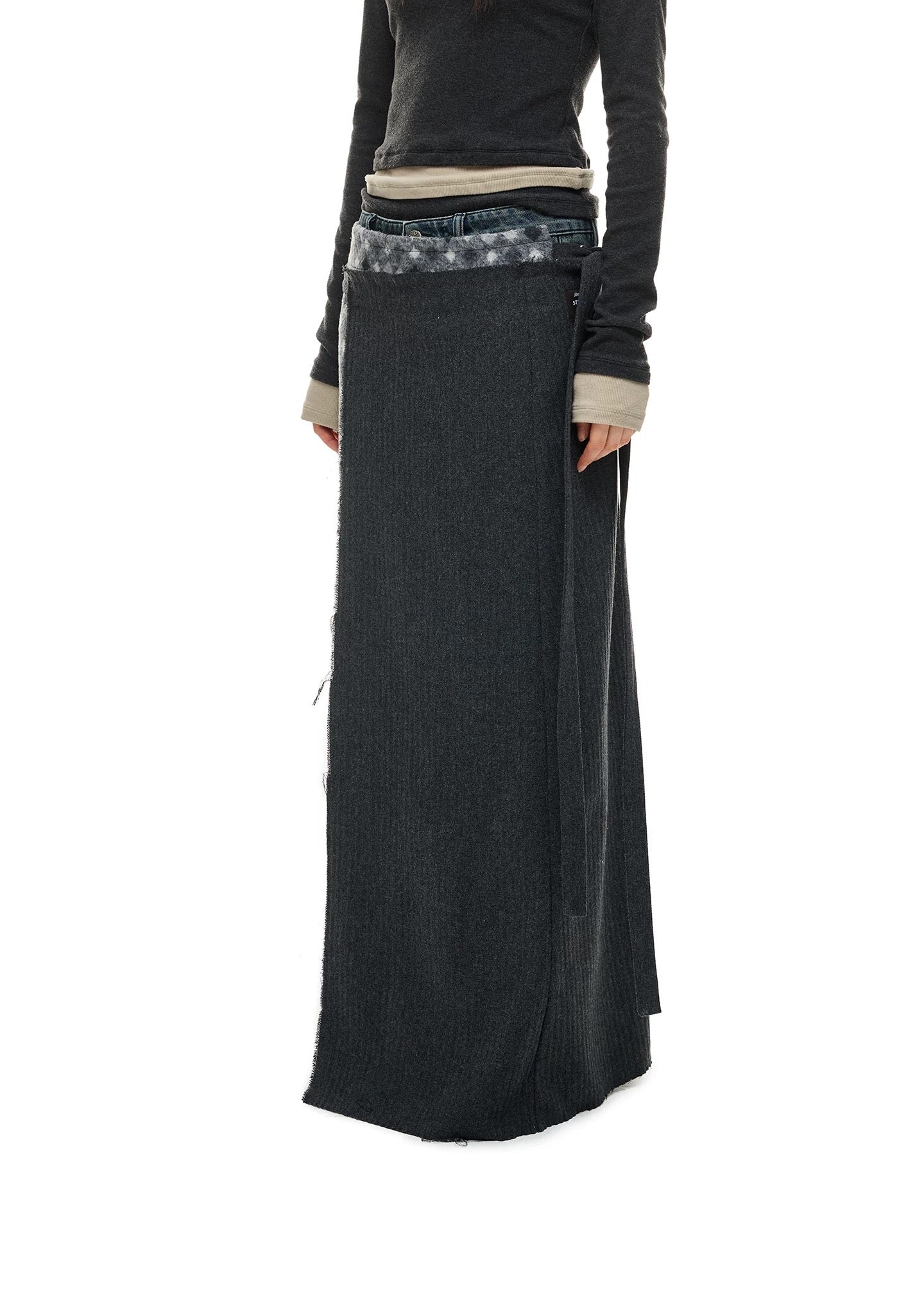 PATCHWORK HALF SKIRT