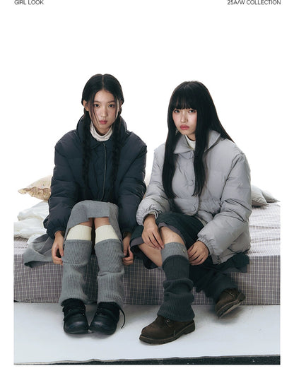 STAR DETAIL KNIT LEG WARMERS