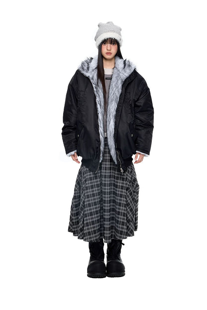 HEAVY FUR BOMBER JACKET