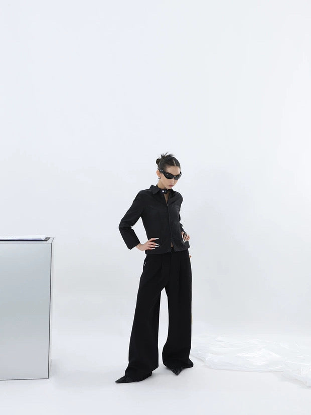 BLACK FORMAL TROUSERS