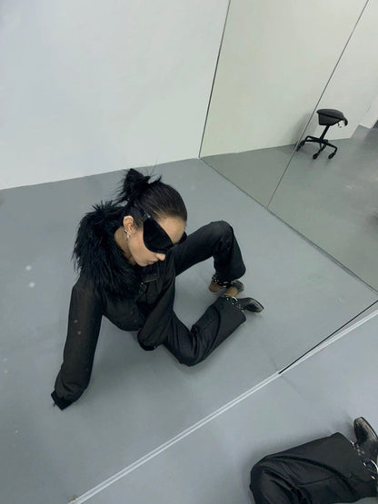 REVERSIBLE FUZZY JACKET