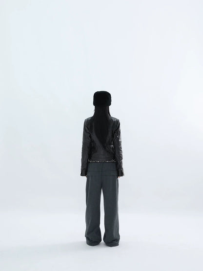 MATTE LEATHER JACKET