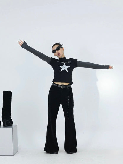 VELVET TRACE PANTS