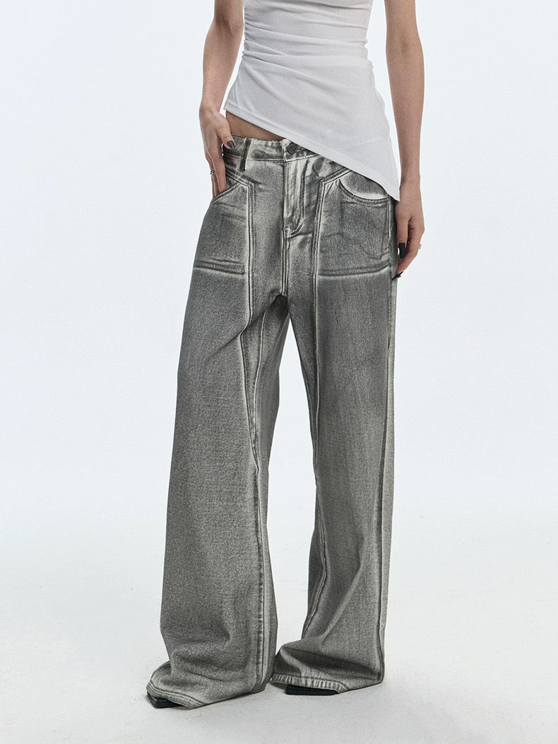 SILVER WASHED JEANS