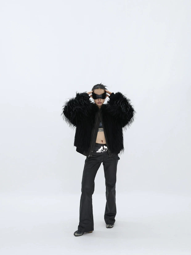 REVERSIBLE FUZZY JACKET