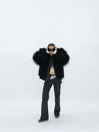 REVERSIBLE FUZZY JACKET