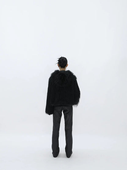 REVERSIBLE FUZZY JACKET