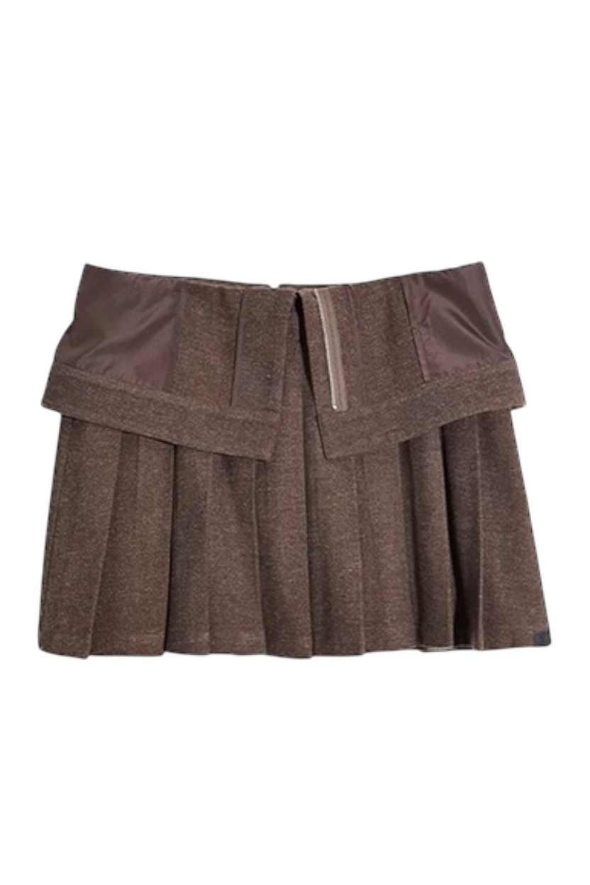 LAYERED PLEATS SKIRT