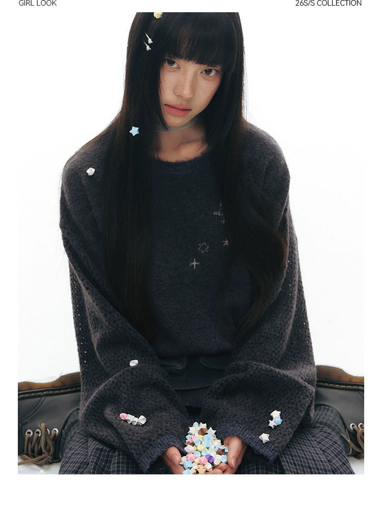STAR-DUST KNIT SWEATER
