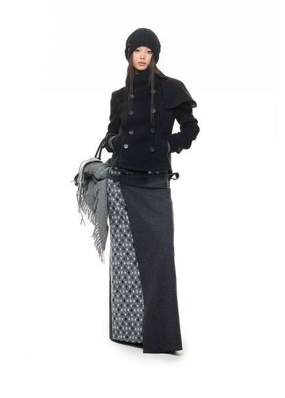 PATCHWORK HALF SKIRT