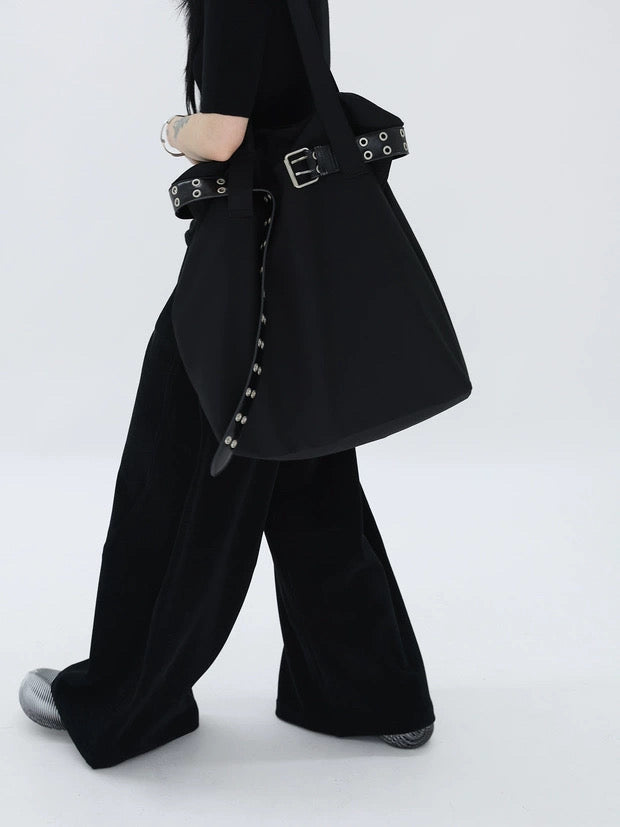 LARGE BUCKLE TOTE BAG