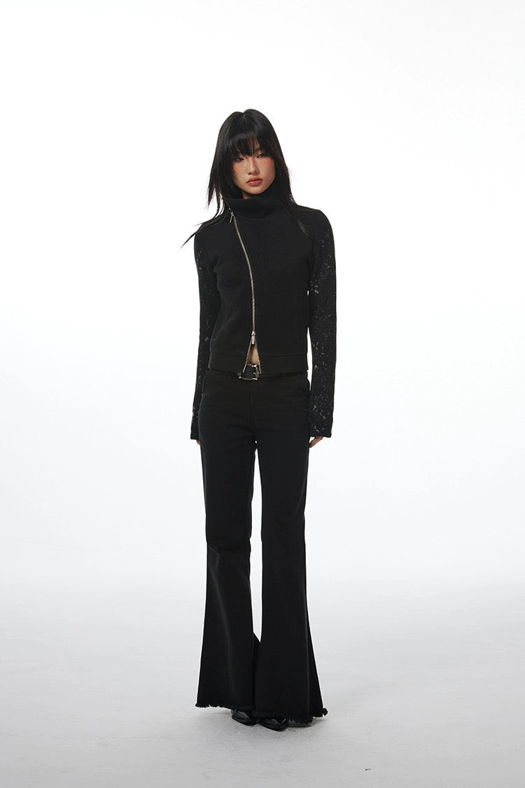 DIAGONAL BODYCON JACKET