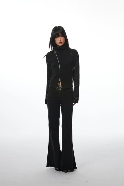 DIAGONAL BODYCON JACKET