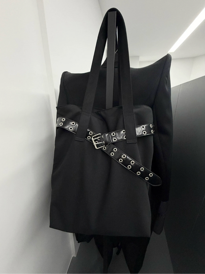 LARGE BUCKLE TOTE BAG