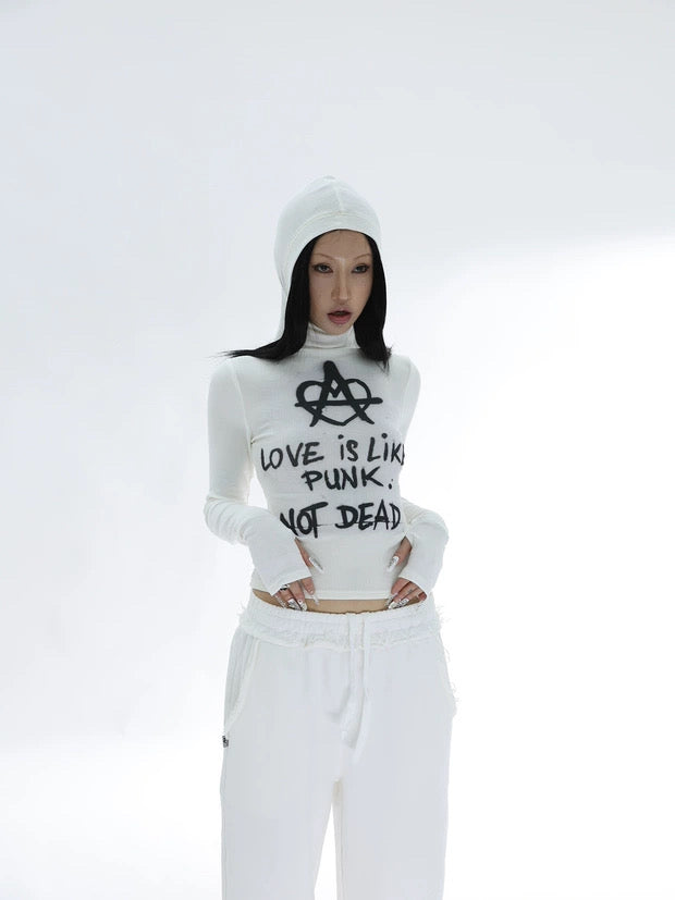 PUNK GRAFFITI HOODED TEE