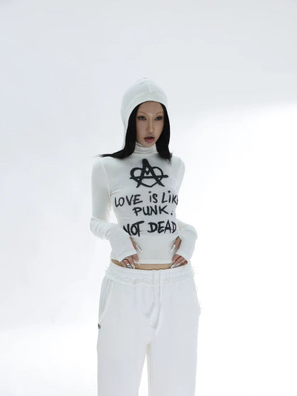 PUNK GRAFFITI HOODED TEE