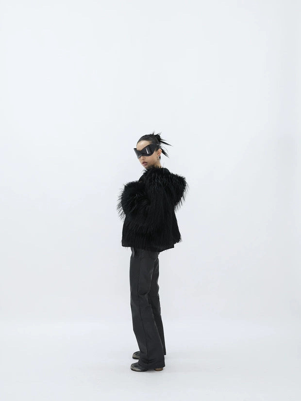 REVERSIBLE FUZZY JACKET