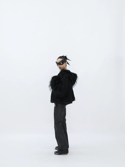 REVERSIBLE FUZZY JACKET