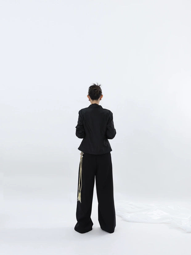 BLACK FORMAL TROUSERS