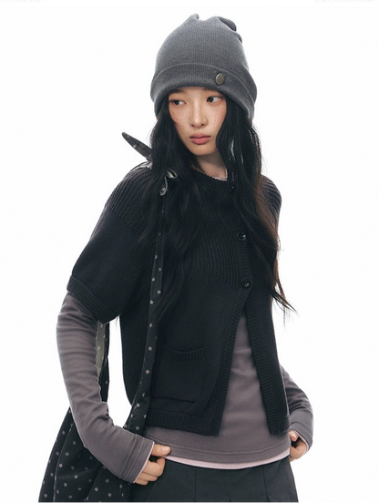 SPLICED KNIT CARDIGAN