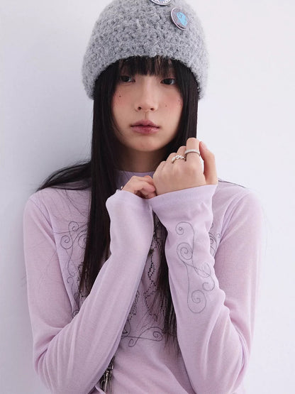 AIR EMBROIDERY LONG SLEEVE T