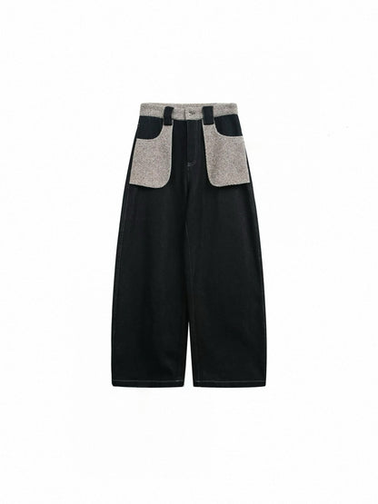 TWO-TONE POCKET JEANS