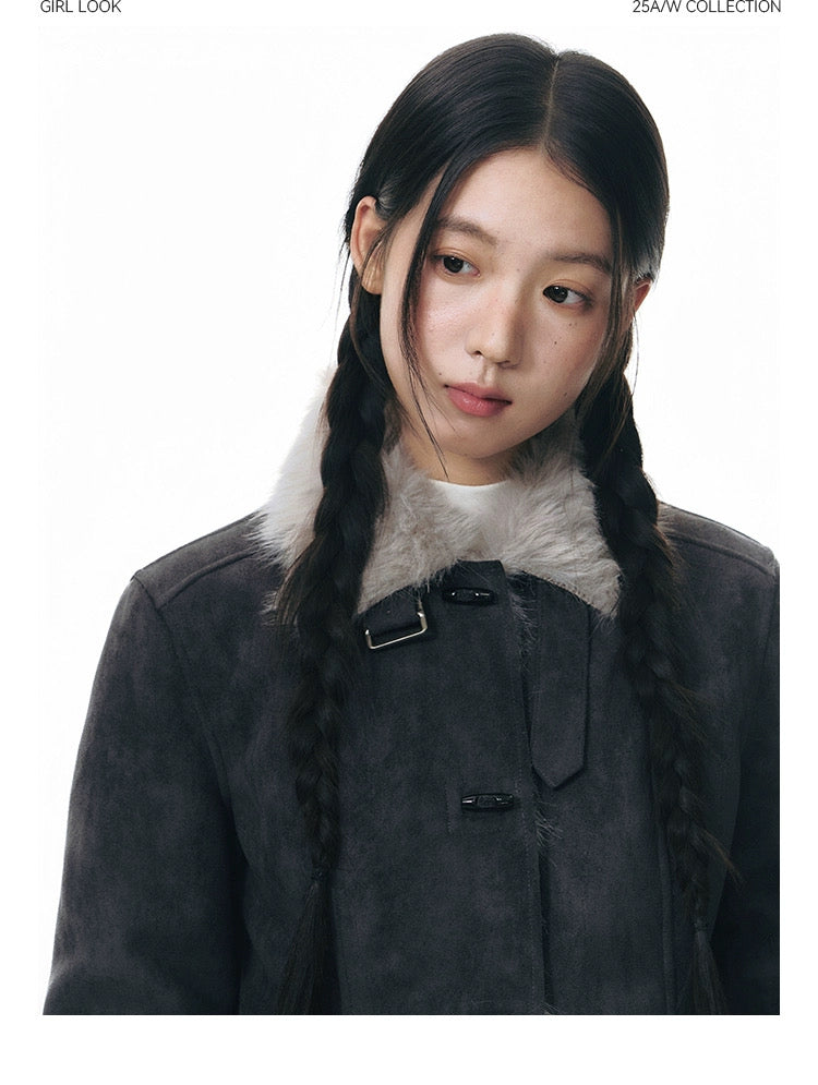 WARM FUR COTTON COAT