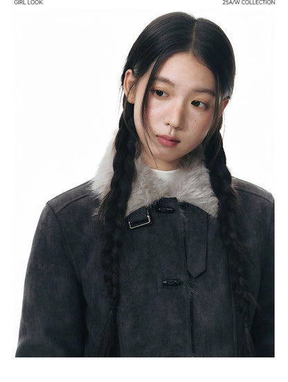 WARM FUR COTTON COAT