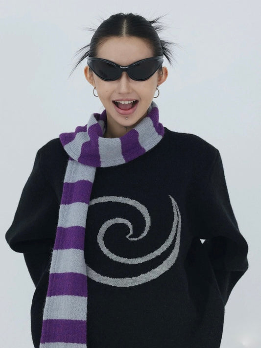 CYBER STRIPE SCARF