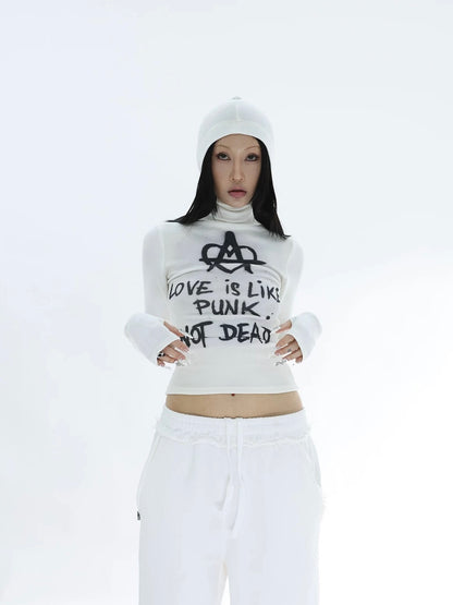PUNK GRAFFITI HOODED TEE