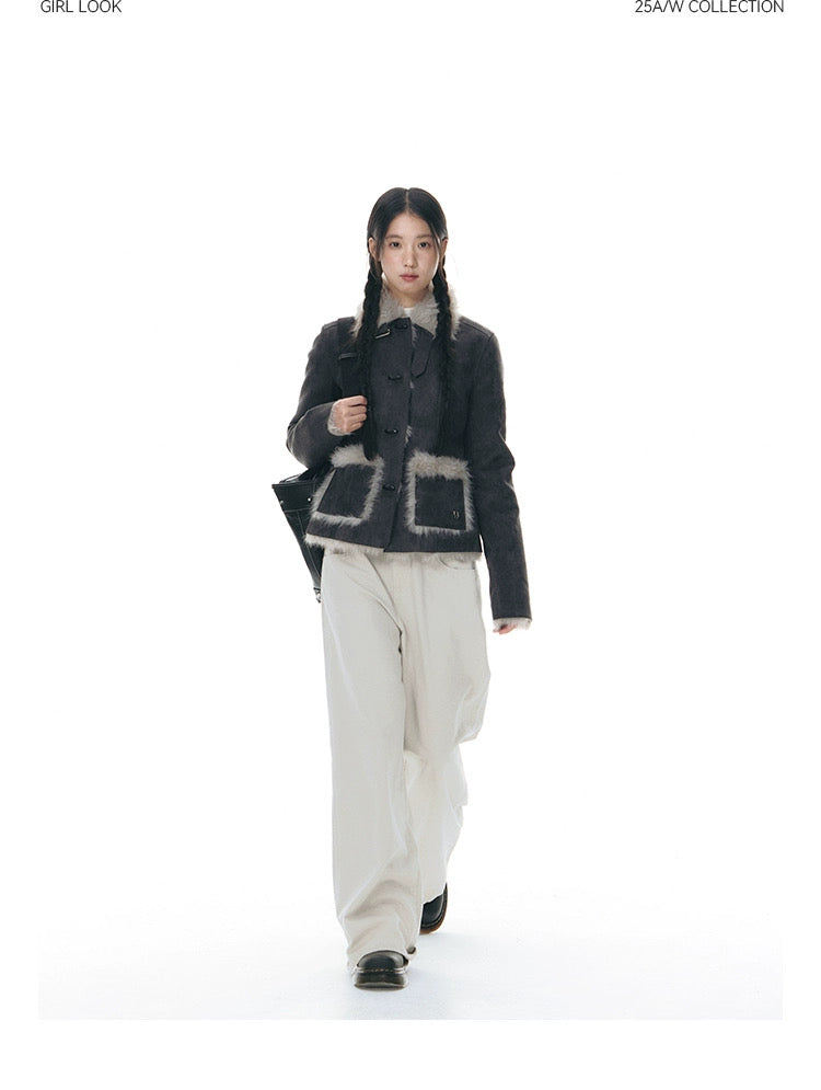 WARM FUR COTTON COAT