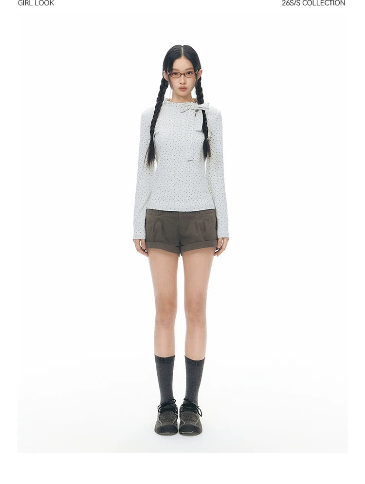 SPLICED LOW RISE SHORTS