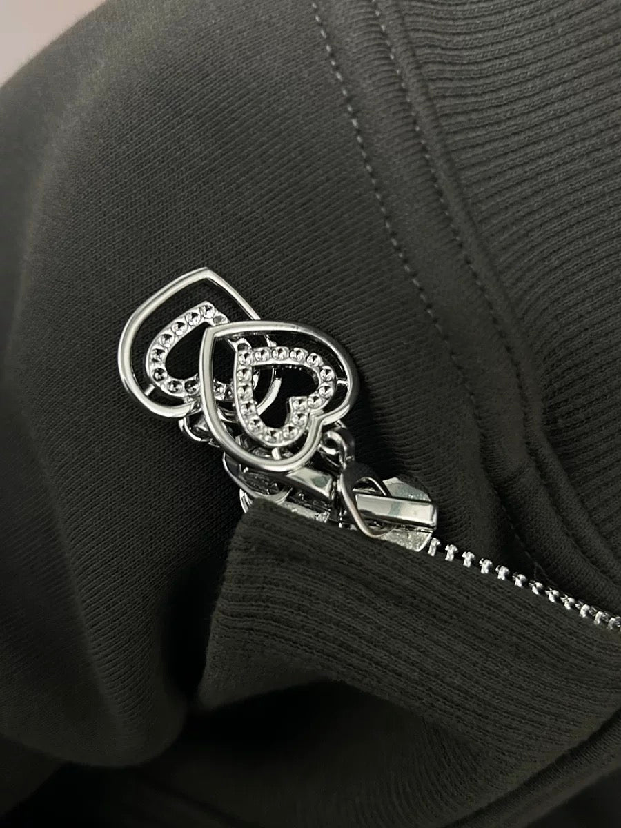 HORNED FLEECE HOODIE