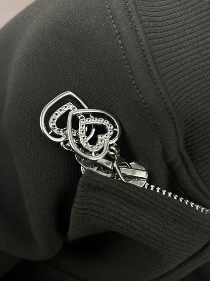 HORNED FLEECE HOODIE