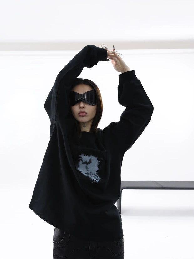 SHADOW PRINT SWEAT