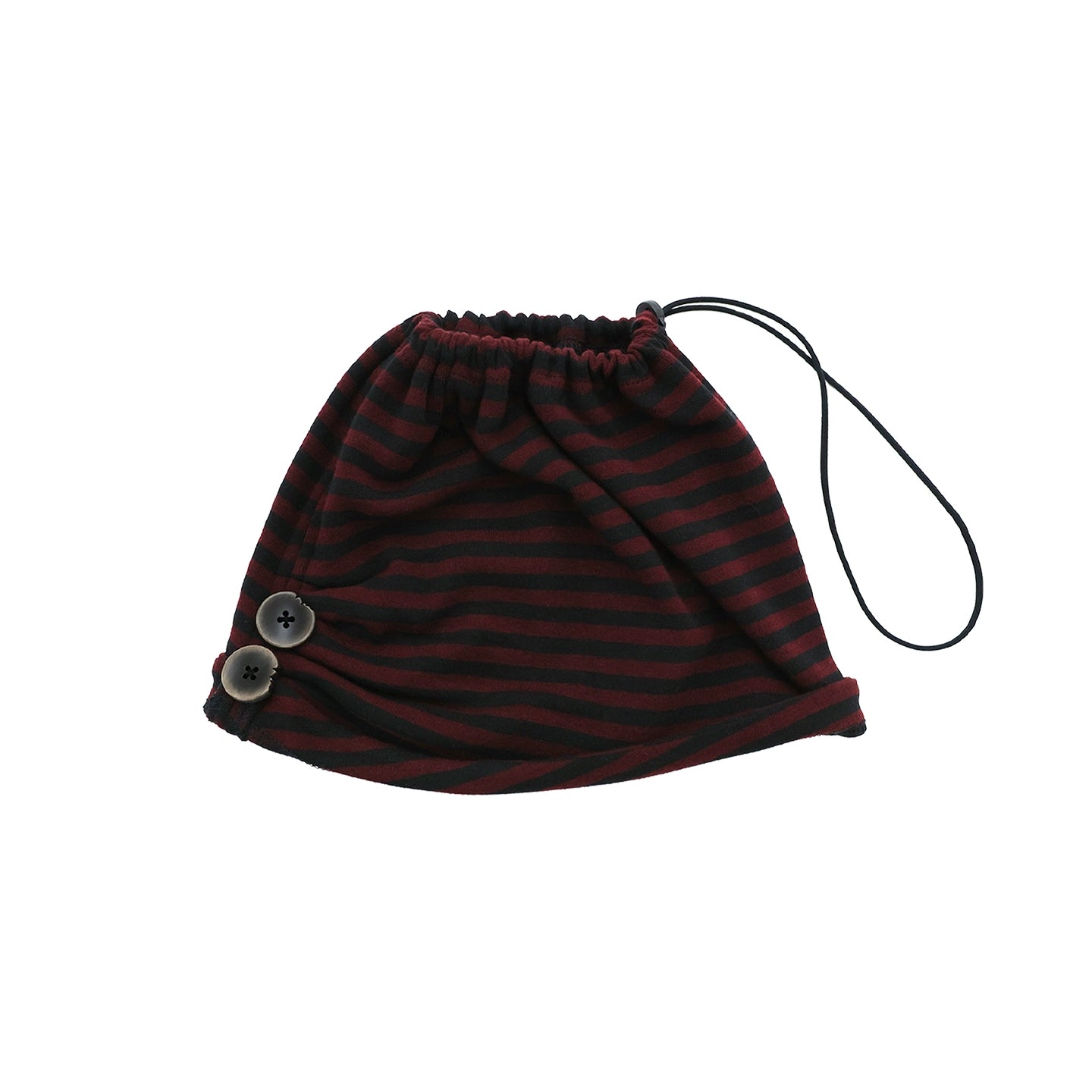 STRIPE BUTTON BEANIE