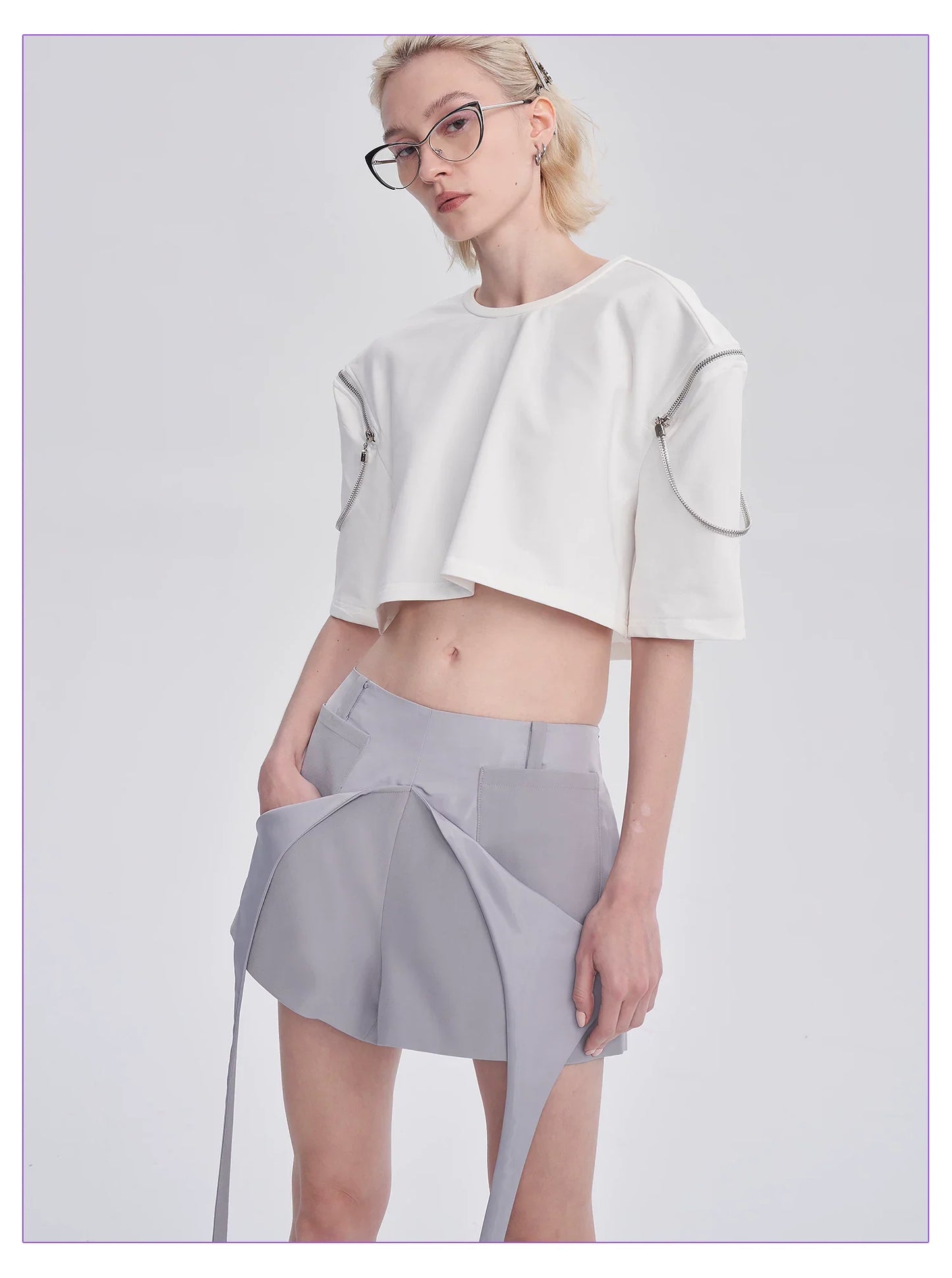 SILVER CANDLELIGHT SATIN HOT PANTS