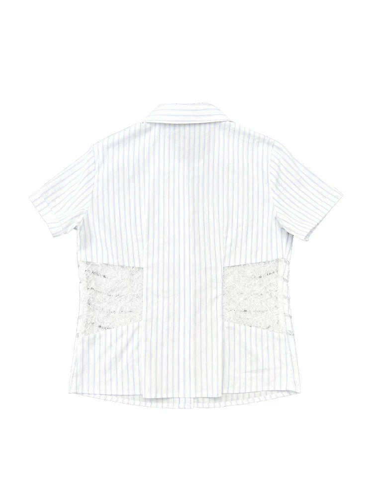 LACE DAGGER PATCHWORK CROP TOP