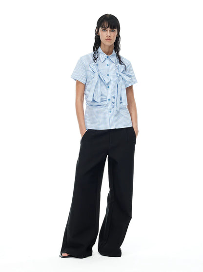 PLAYFUL CHECKERED SHORT SLEEVE SHIRT