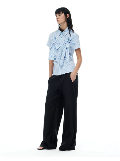 PLAYFUL CHECKERED SHORT SLEEVE SHIRT