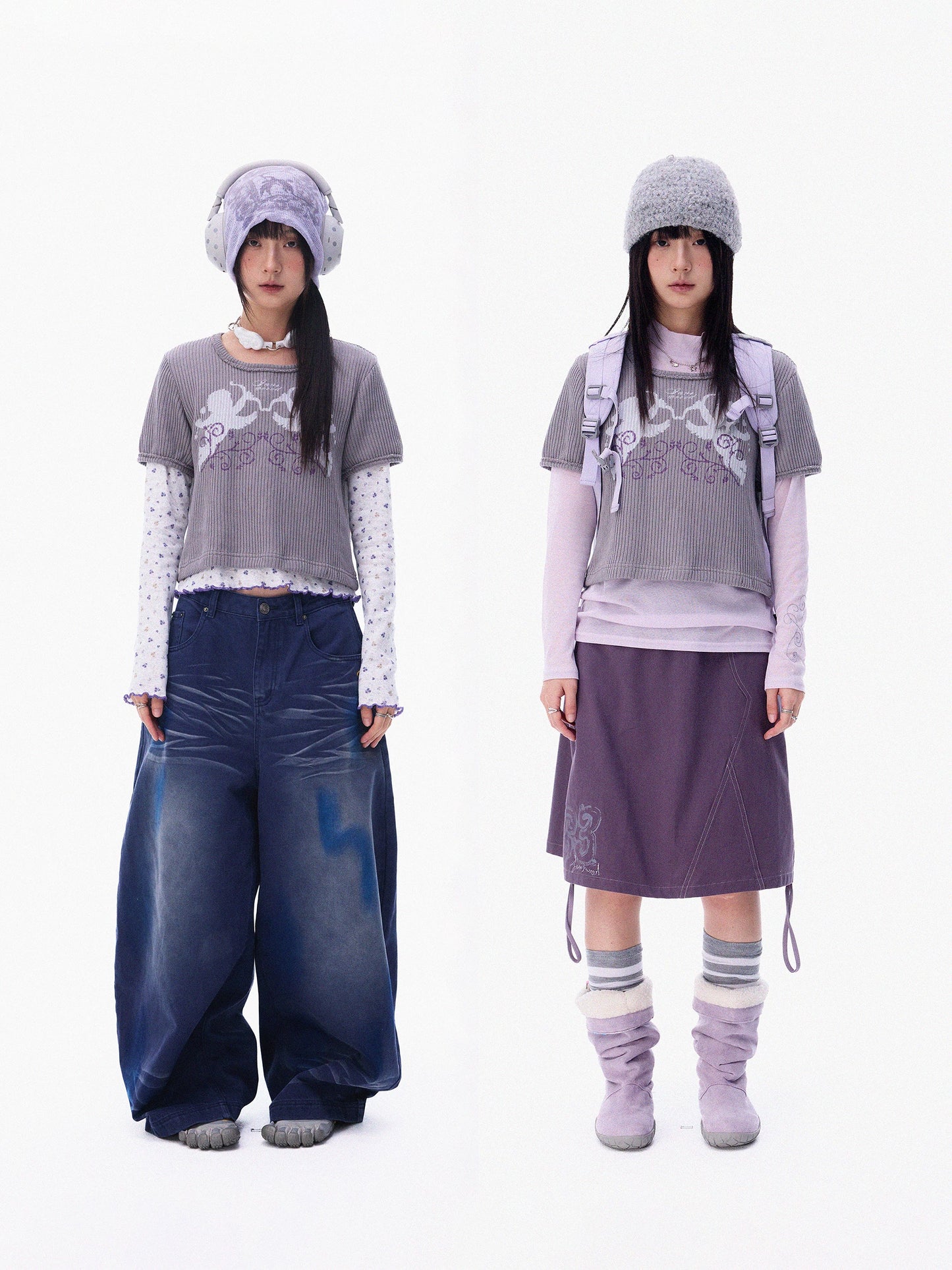 VINTAGE VINE TEXTURED SHORT SLEEVE TOP