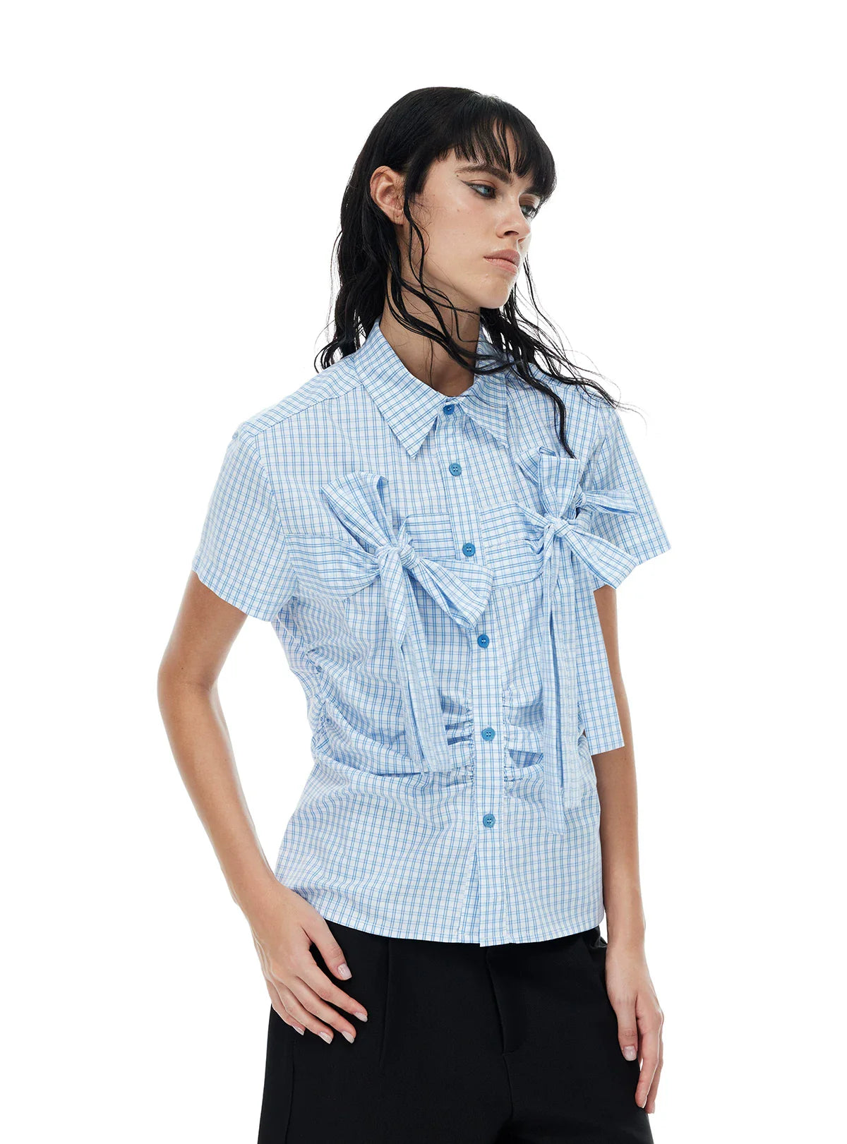 PLAYFUL CHECKERED SHORT SLEEVE SHIRT