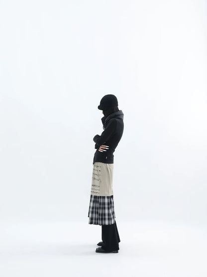 PLAID TURTLENECK TANK DRESS