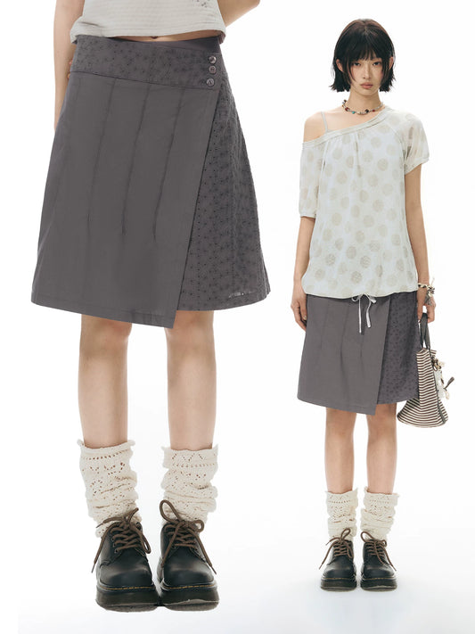 VINTAGE PLEATED HALF SKIRT