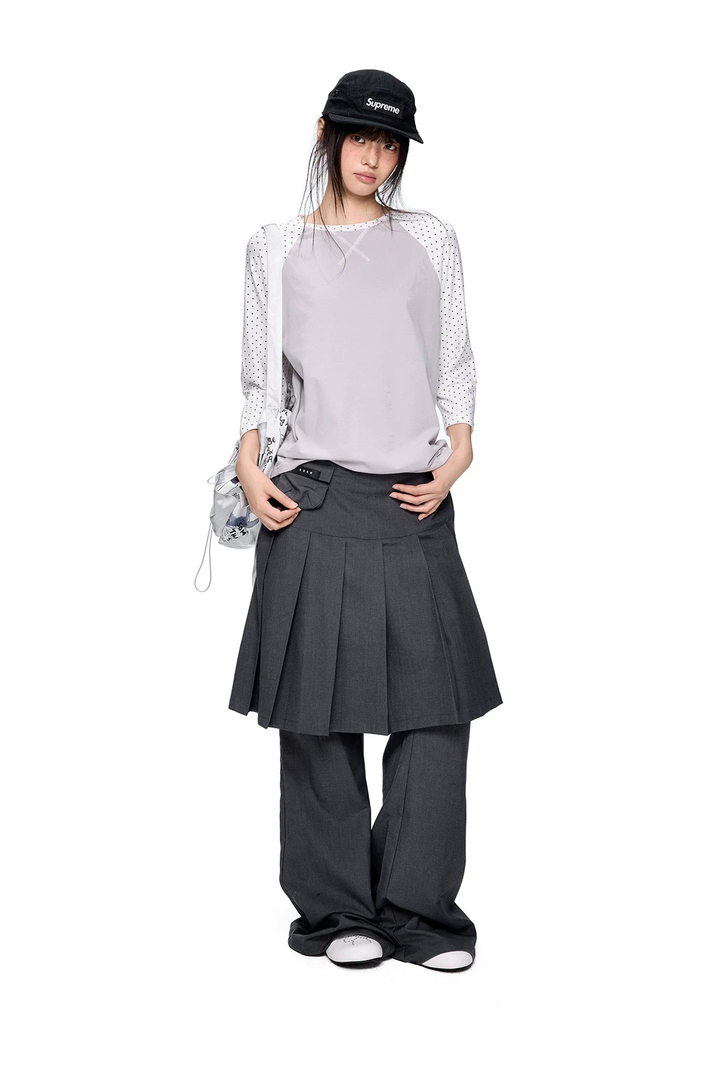 PLEATED FLARE PANTS SET