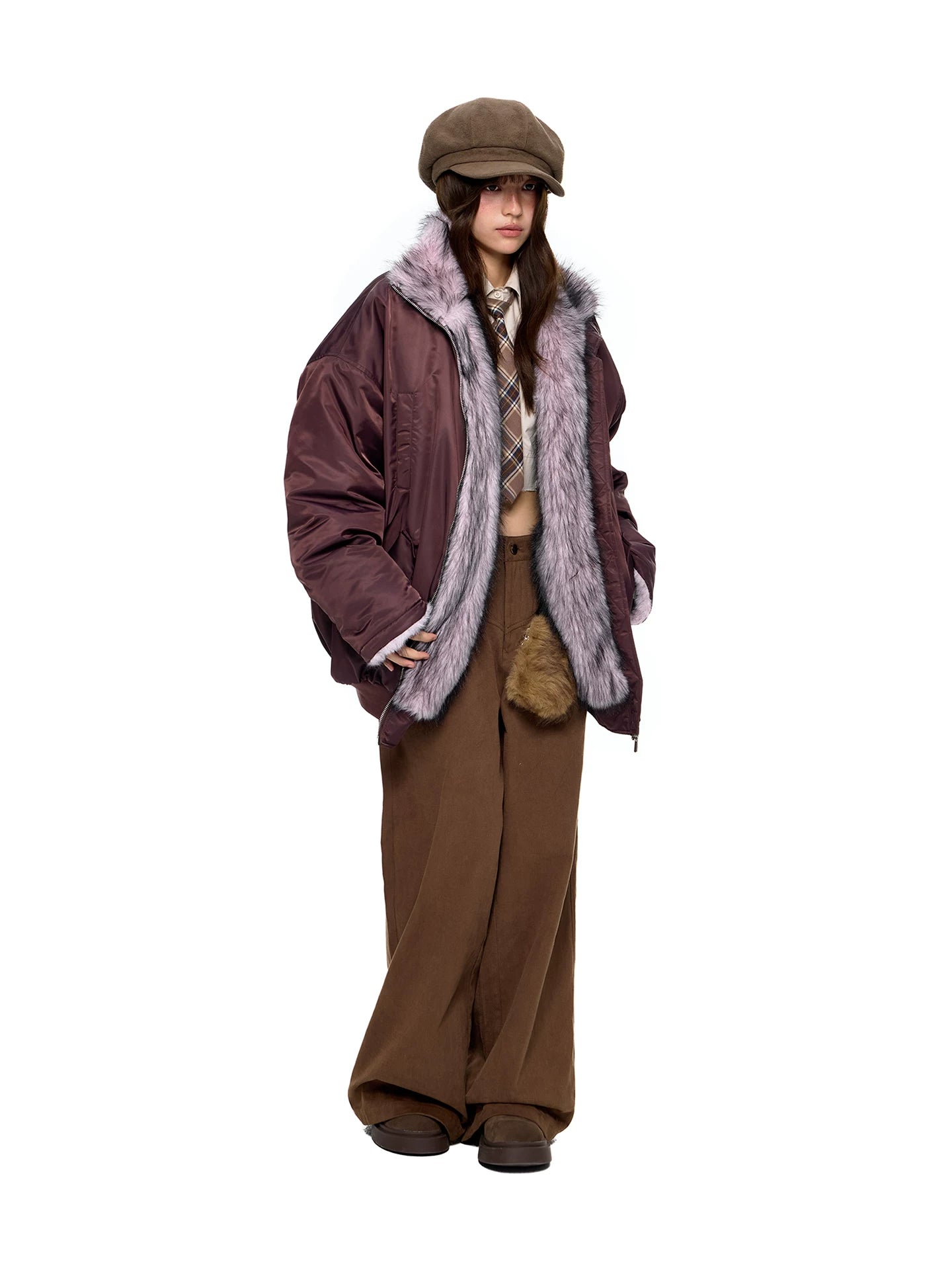 HEAVY FUR BOMBER JACKET