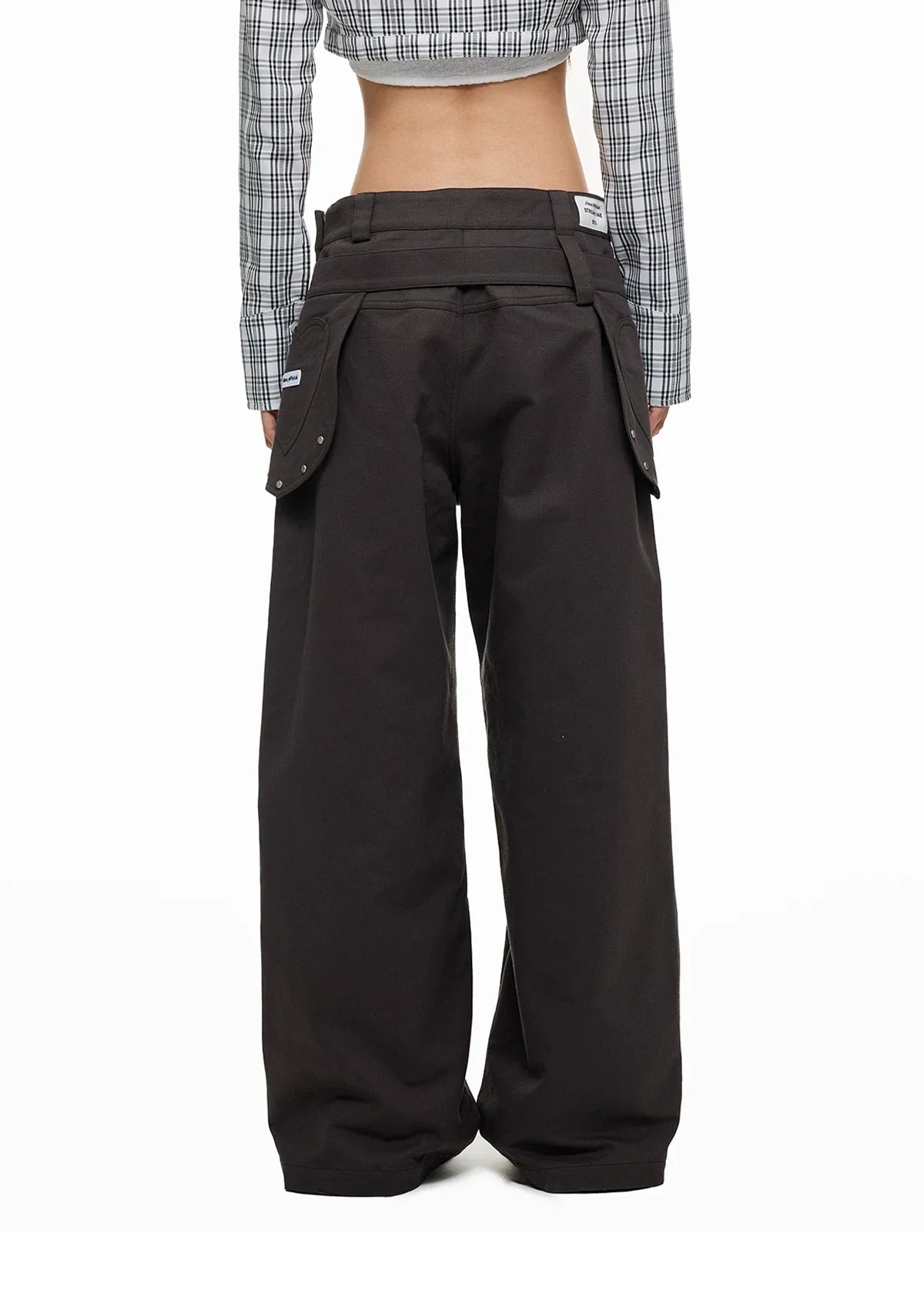 CASUAL WIDE-LEG PANTS WITH BELT