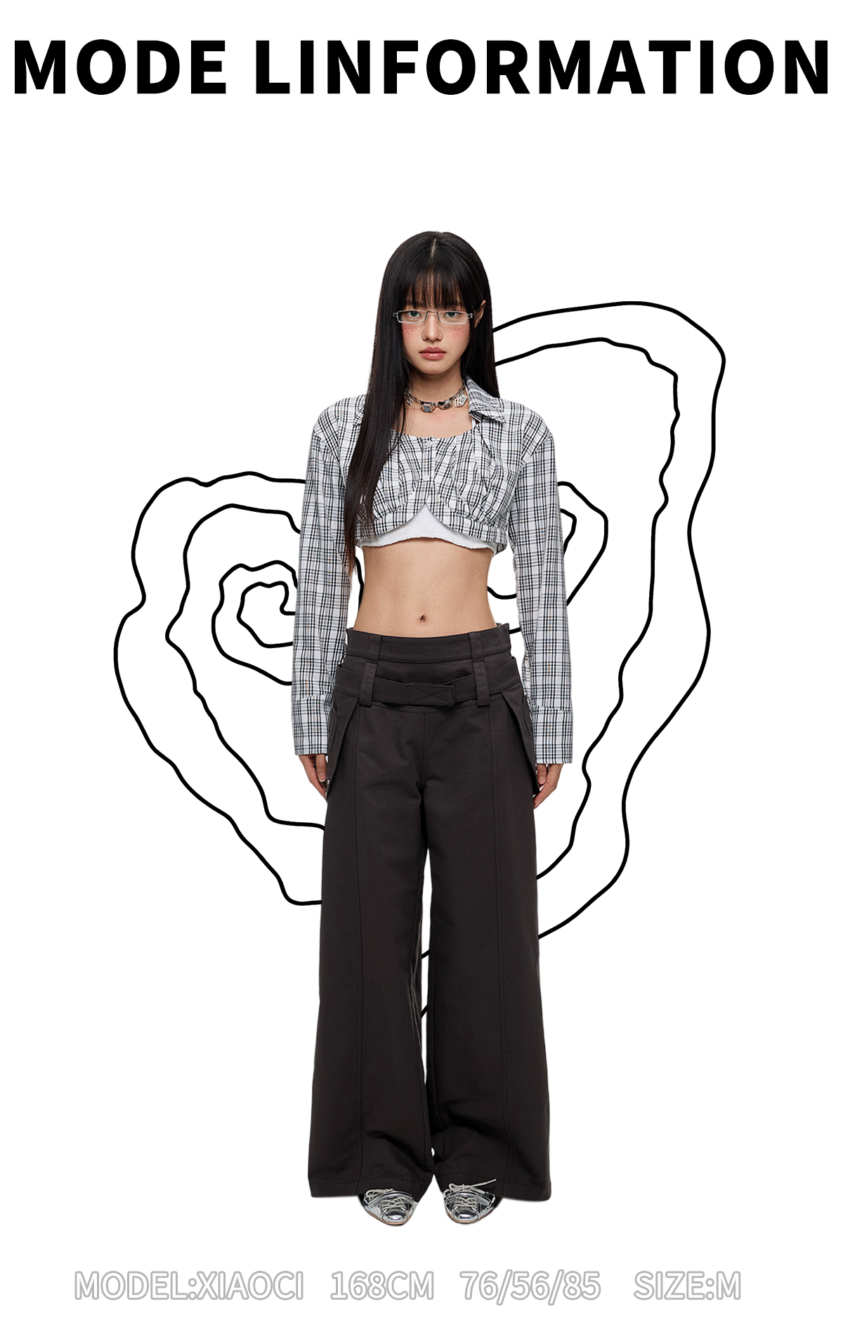 CASUAL WIDE-LEG PANTS WITH BELT