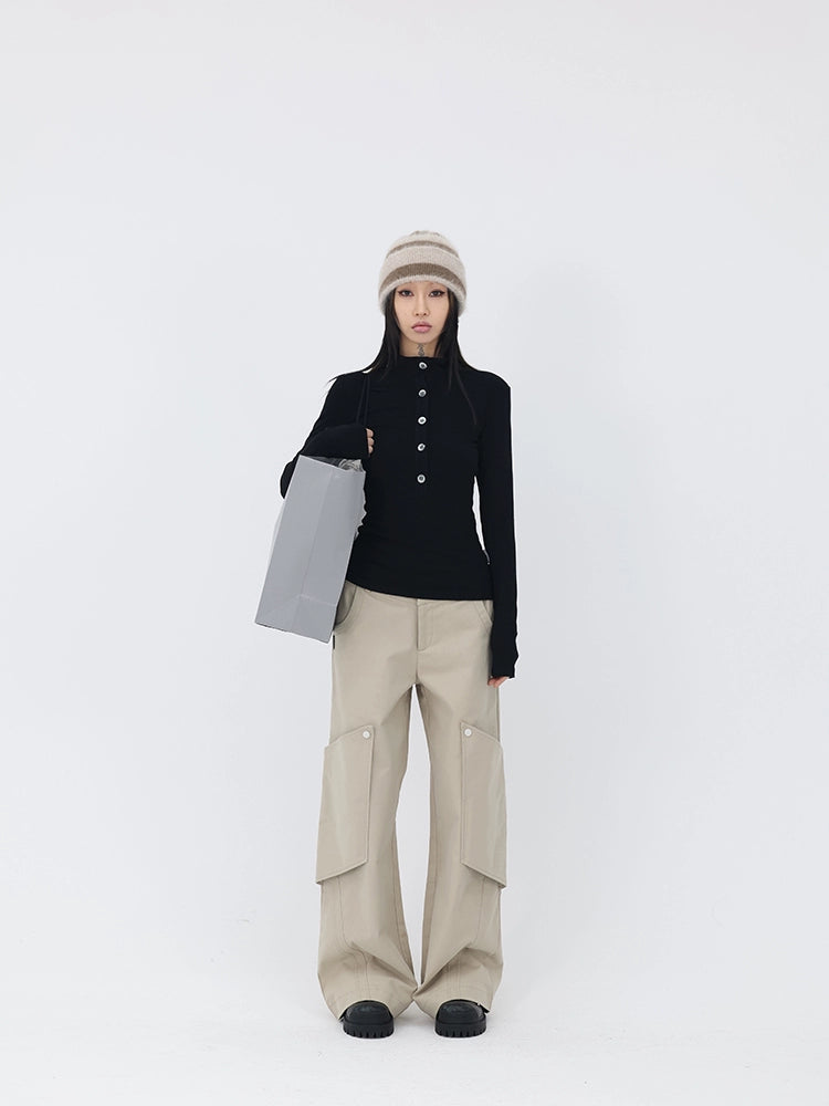 CENTER LINE KNIT TOP