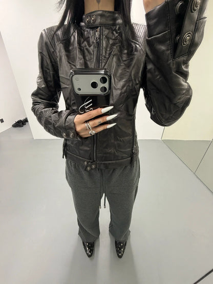 MATTE LEATHER JACKET
